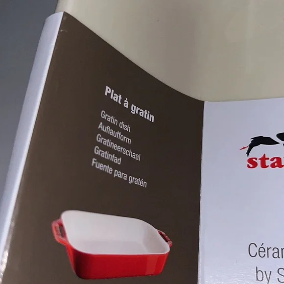 NEW Staub Ceramique Rectan Gratin Baking Dish - Picture 2 of 5